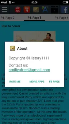 Biography of Saddam Hussein android App screenshot 2